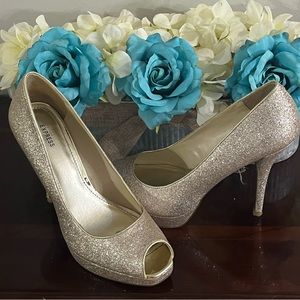 Light Gold Glitter Shoes